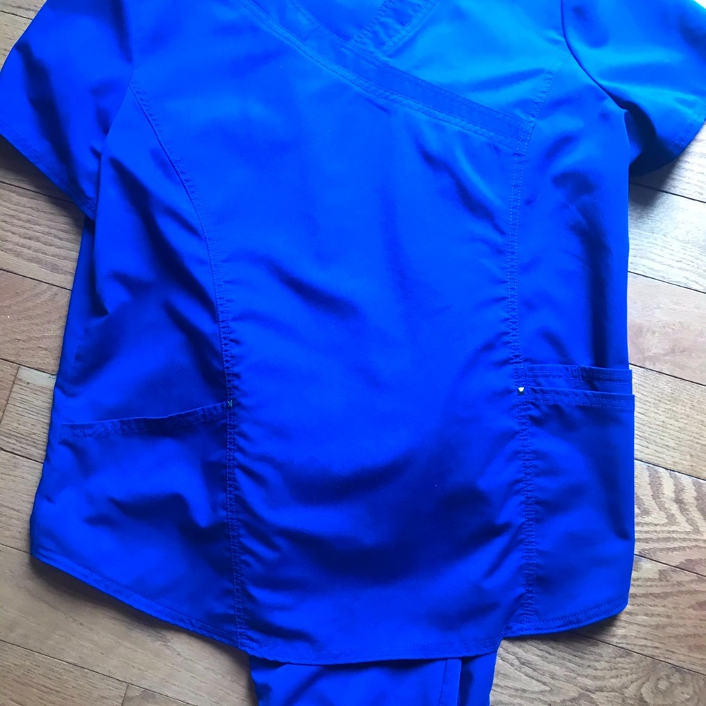 Scrub set royal blue